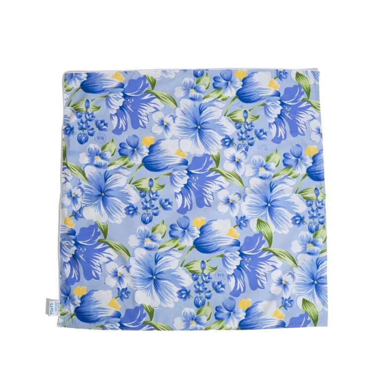 Spilvena pārvalks (tiks) zili ziedi