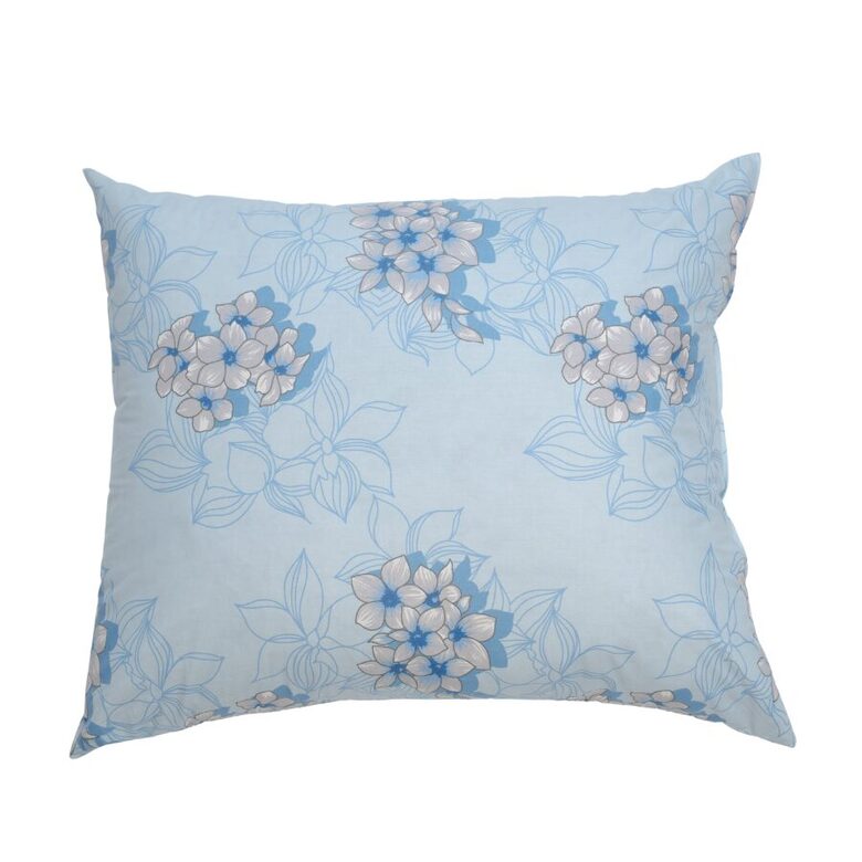 30% down, 70% feather pillow - blue flowers N13