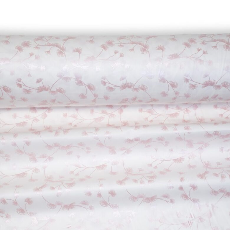 Down proof cotton fabric white N7, 1m