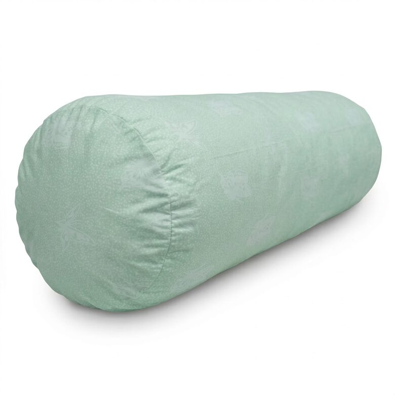 Feather bolster - green butterfly N14
