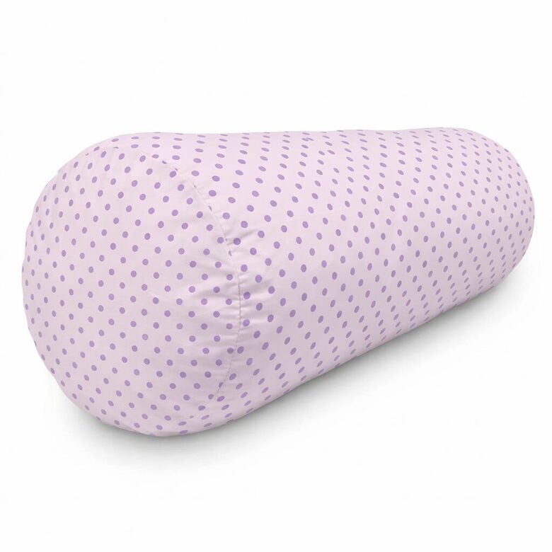 Feather bolster - spotty pink N1