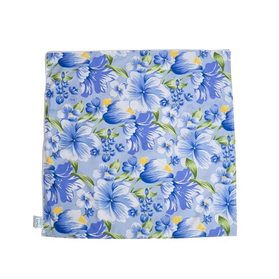 Наперник 100% хлопок (тик) синие цветы