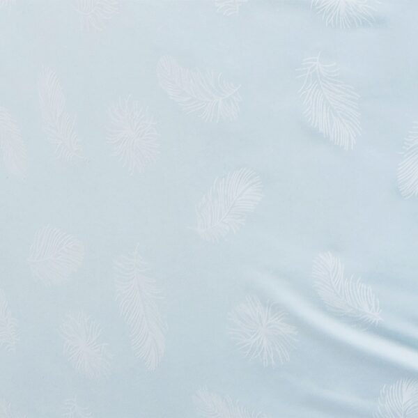 Down duvet - light blue with feather